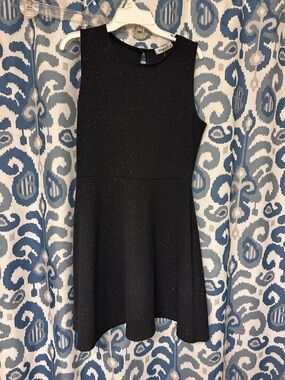 Ginger G Black Sparkle Knit dress